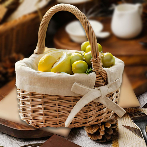 Cesta De Mimbre Pequeña, Cesta De Mimbre Para Picnic,