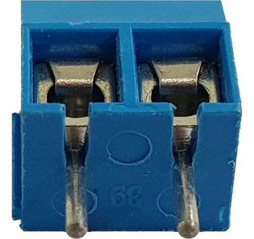 Kit 20x Borne Kre 2 Vias Plástico Azul 10mm Xy301va-5.0-2p