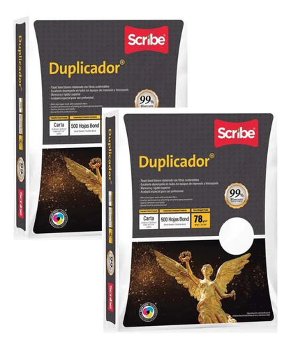 Paquete De 1000 Hojas Blacas Scribe Duplicador Carta Envio