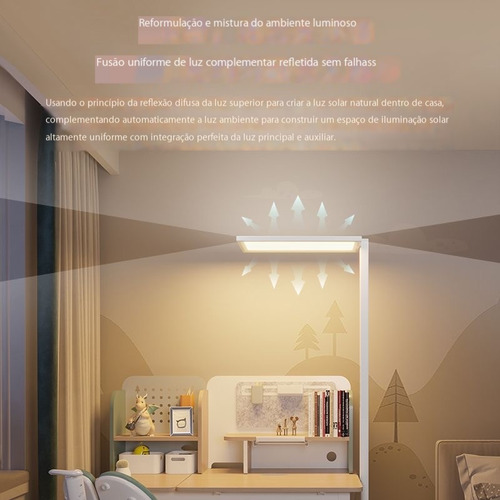 Luminária Led Chão Moderno 1.7m 3 Niveis /luz Leitura Coluna