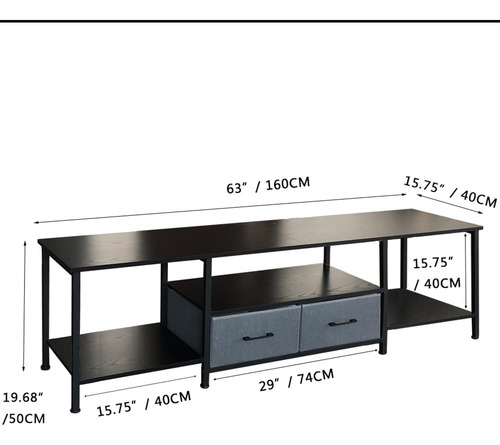 Soporte De Tv Para Tv De Hasta 55 Pulgadas Consola De Tv Con