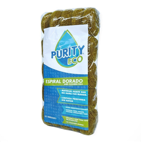 Pack 25 Virutilla Dorada Purity Eco