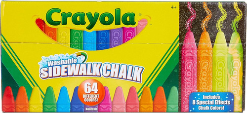 Crayola Sidewalk Chalk - Juego De Efectos Especiales, Juguet
