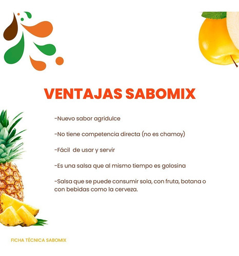 12 Pzas Polvo Sabomix Ideal Para Fruta Y Micheladas!!!