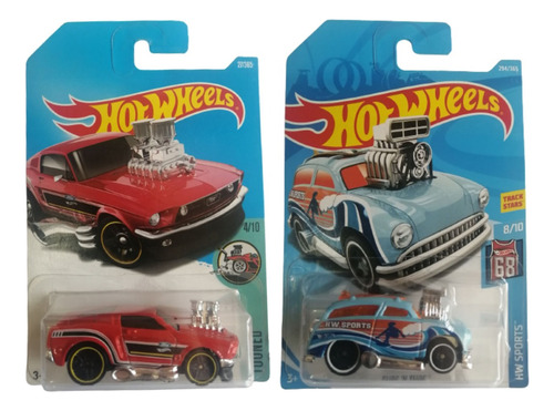 Coleccion 2 Hotwheels Mustang Tooned Ford 1/64 Star Track