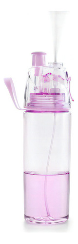 Botella Para Hidratación Deportiva Spray Tritan 560 Ml Ibili Color Rosa claro