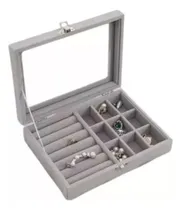 Comprar Joyero Caja Organizadora Portátil Aretes Joyas De Terciopelo
