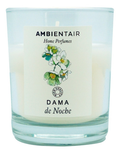 Vela Aromatica Cera Vegetal Flor Dama Noche 30 Hr Ambientair