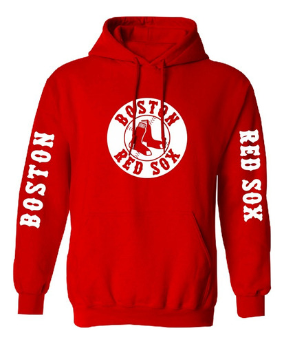 Sudadera Modelo Mlb Boston Red Sox Estampado En Vinil