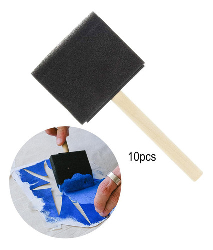 10x Cepillos De Esponja De Dibujo De Juguete 3 Pulgadas