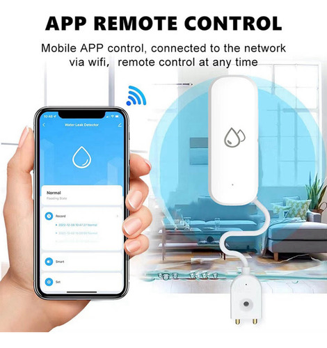 Alarma Con Sensor De Agua Wifi Tuya, 2 Unidades, Detector De