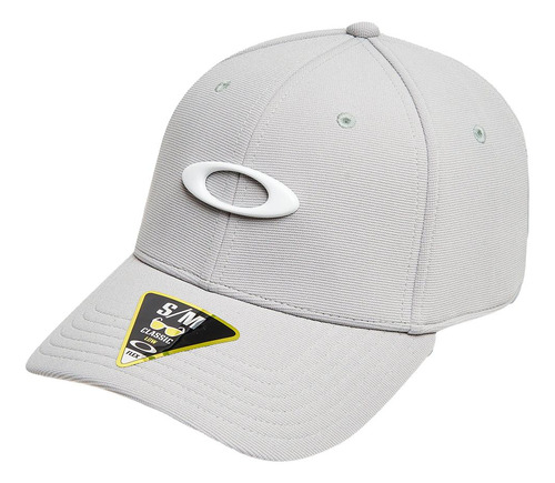 Boné Oakley Aba Curva Tincan Cap Cinza Claro/branco