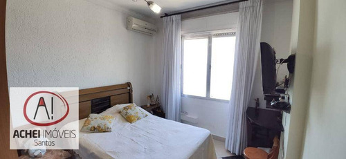Imagem 17 de 30 de Apartamento Com 2 Dormitórios, 2 Suítes, Frente Mar, 1 Vaga, À Venda, 106 M² Por R$ 990.000 - Embaré - Santos/sp - Ap11433