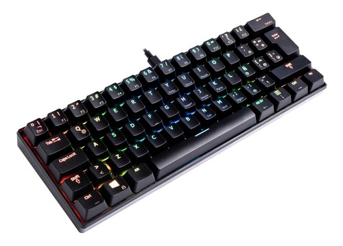 Teclado Mecánico Vsg Mintaka Tkl Switch Brown, Negro Luz Rgb