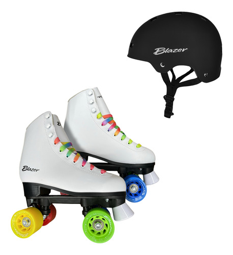 Patines Clasicos Retro Bp Riel De Plastico / Casco