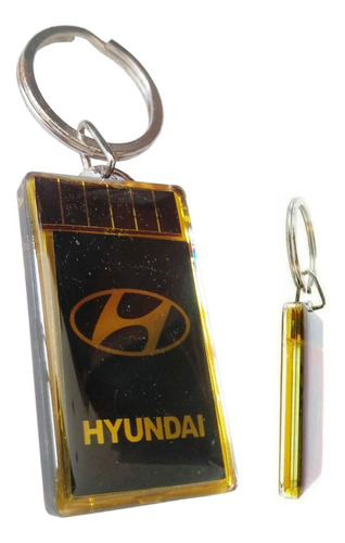 Llavero Con Pantalla Lcd Solar Rotulado Emblema Hyundai