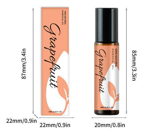 Óleo De Massagem De Toranja, Aroma, Extrato Vegetal, 10 Ml