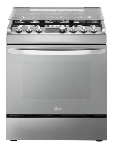 Estufa LG Blanca RSG314M a gas/eléctrica 6 quemadores  acero inoxidable 127V puerta ciega 5.4ft³