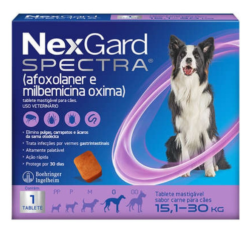 Nexgard Spectra Cães De 15,1 A 30kg Caixa Lacrada Original