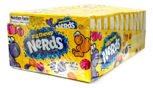 Dulce Nerds Big Chewy Frutas 120g Cada Cajita - Caja 12 Pzs