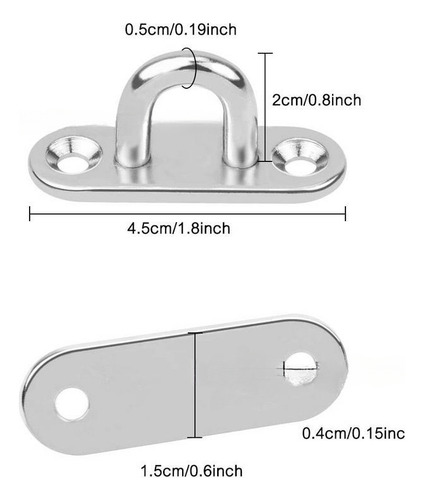 Gancho De Pared Marine Hardware Para Hamacas Y Entrenamiento
