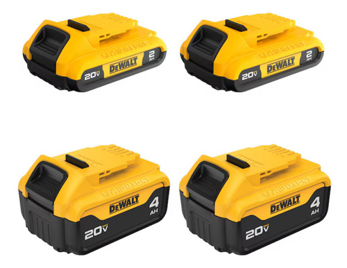 Bateria Dewalt 20v Max, Iones De Litio, 4-ah Y 2-ah