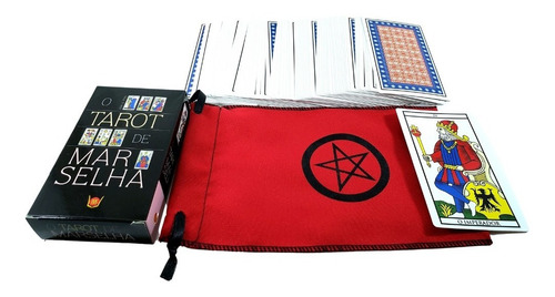 Tarot De Marselha Baralho 78 Cartas Brinde Estojo Taro