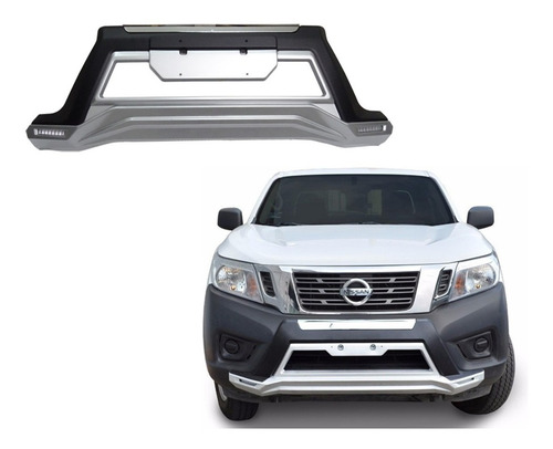 Bumper Tipo Defensa Nissan Np300 Con Led 2016-19