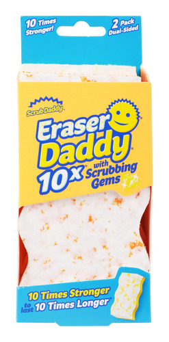Eraser Daddy Fibra+borrador 1 Paquetes De 2 Esponjas C/u
