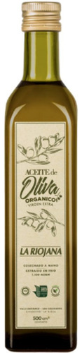 Aceite De Oliva Orgánico Cooperativa La Riojana 6 X 500 Ml