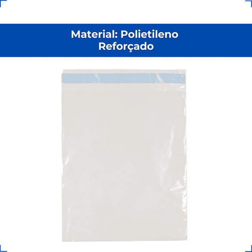 Saco Plástico Transparente 28x42cm 100un Adesivado Com Aba