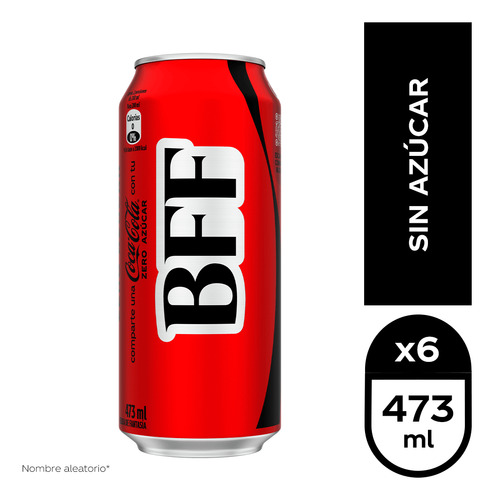 Coca Cola Zero - Sin Azucar - 473cc - 6 Unid