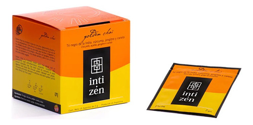 Té Inti Zen - Golden Chai - 15 Unidades Inti Zen Saquitos - Golden Chai - 15 - 30 g