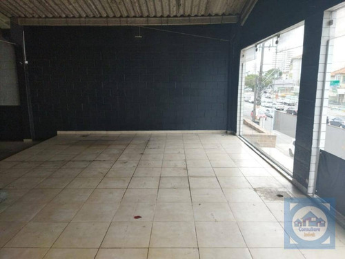 Galpão Para Alugar, 280 M² Por R$ 5.400,00/mês - Vila São Jorge - São Vicente/sp - Ga0044