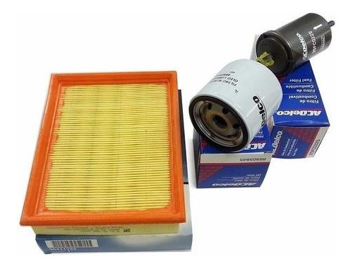 Kit Troca Filtros Oleo Ar Combustivel Corsa Gm 1994/2007