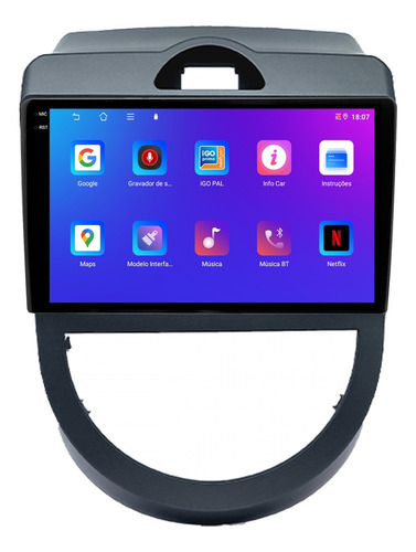 Multimidia Kia Soul 09/11 9p Android Carplay 4/64gb + Ré