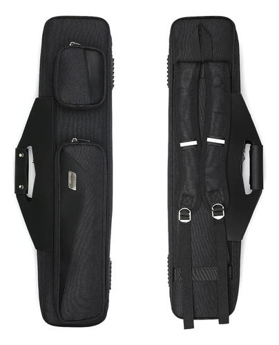 Mangorun Pool Cue Case 4x4 With Backpack Straps Carrying Cas