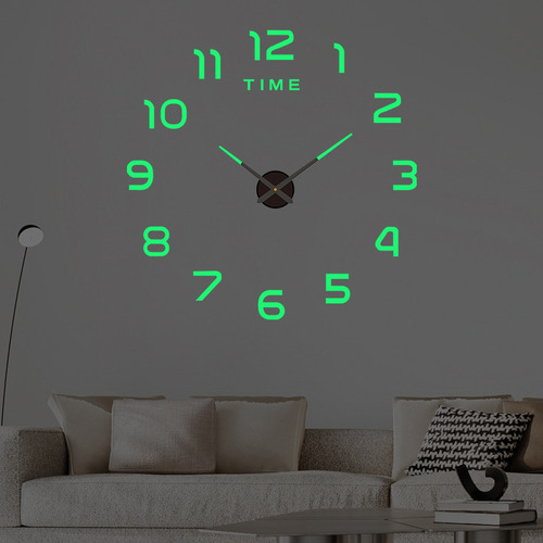 ' Reloj De Pared 3d Grande Con Cronógrafo De Cuarzo Hecho A