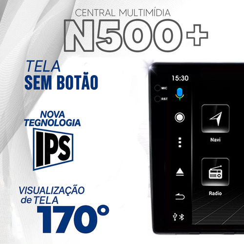 Nimus N500 Plus 10p Android 15 Apple Carplay Câmera De Ré