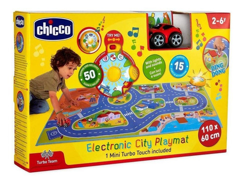 Imagen 5 de 5 de Chicco Juguete Mini Turbo Touch City Playmat