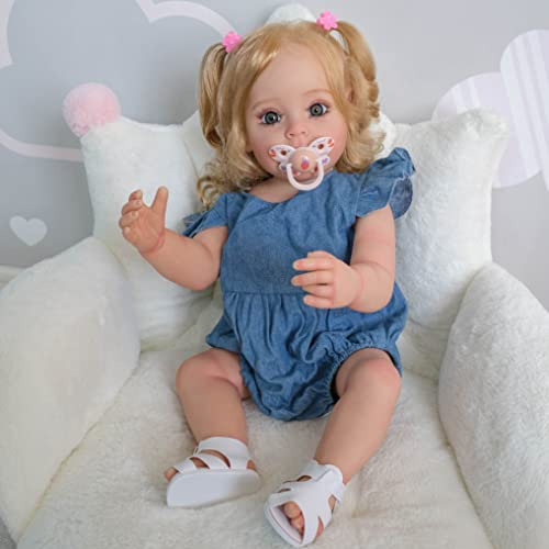 Reborn Toddler Muñeca Chica Silicona Cuerpo Completo Realist