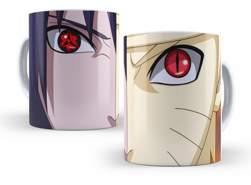 Caneca De Cerâmica Naruto E Sasuke Anime Naruto Shippuden