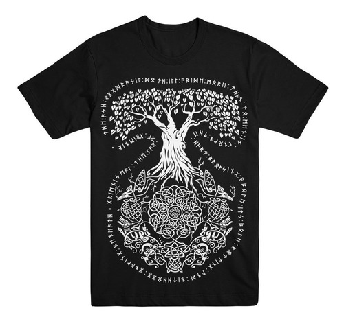 Camiseta Yggdrasil Vikings Nordico Paganismo Viking Celta