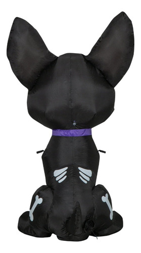 Inflable De Halloween De Perrito Catrina De 107cm Con Luz