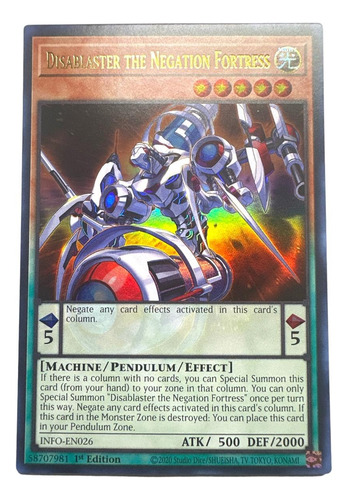 Yugioh Disablaster The Negation Fortress Info (Usado)