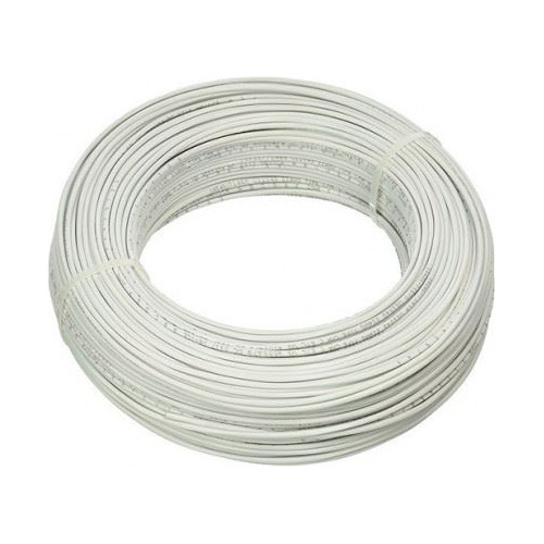 Cable De Cobre Flexible 2,00 Mm² Blanco-rollo 100m