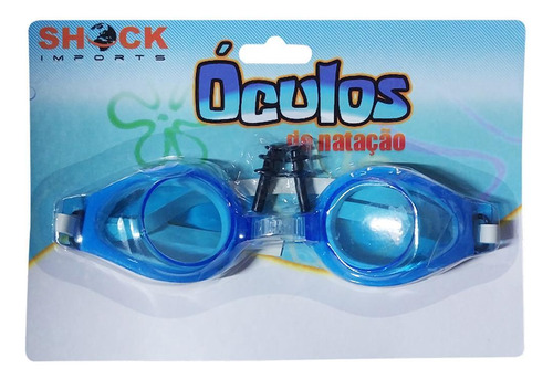Óculos De Natação Mergulho Com Protetor De Ouvido Azul