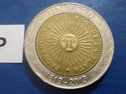  1 Peso Año 2013 Monedas Bicen Asamblea Año 13 Argentina Sc