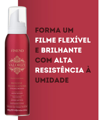 Amend Mousse Modeladora Fixação Média Valorize 140g