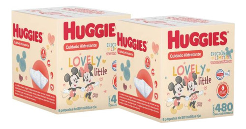 Toallitas Húmedas Huggies 12 Paquetes Con 80 Pzas C/u